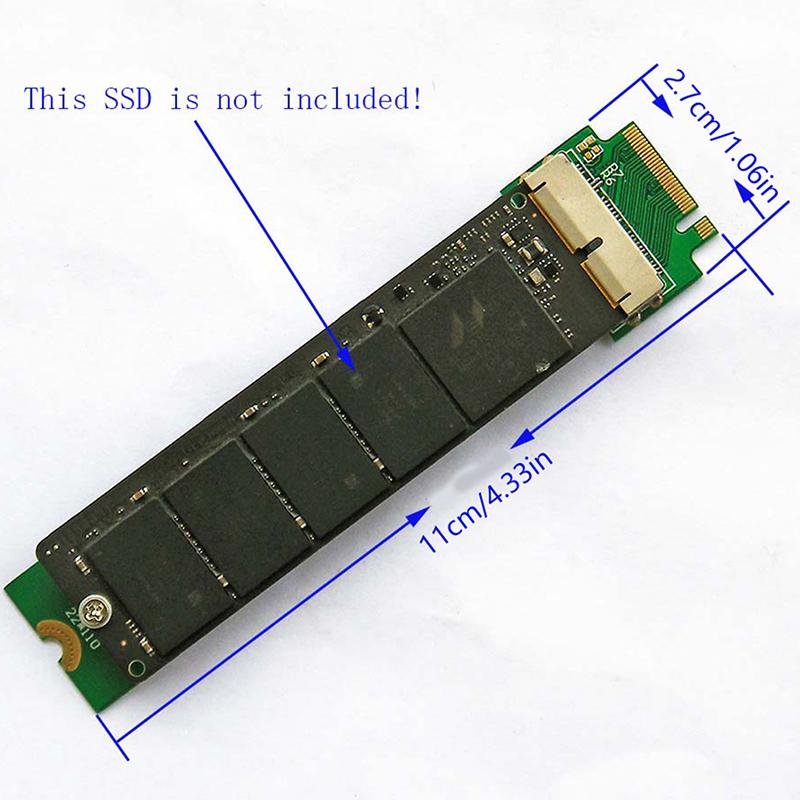 For MacBook Air Pro 12+16 Pins SSD To M.2 Key M (NGFF) PCI-e Adapter Converter Card for PC Computer Accessories C26