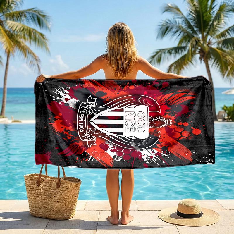 OGC Nice FC print Quick Dry Beach Towel Microfiber Absorbent Portable Travel Swimming Towel