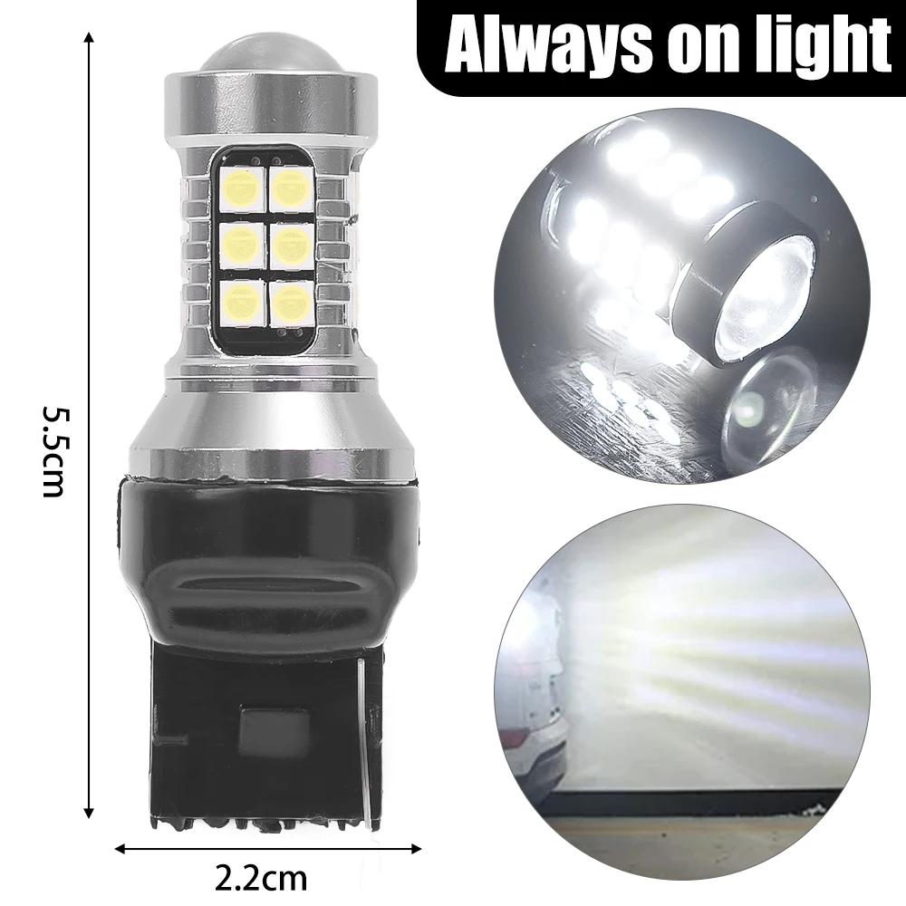 T20 Автомобильный светодиодный фонарь заднего хода 27SMD декодирующий светодиод высокой яркости Rogue Reversing Light T15 W16W 7440 7443 3156 3157 Сигнальный фонарь