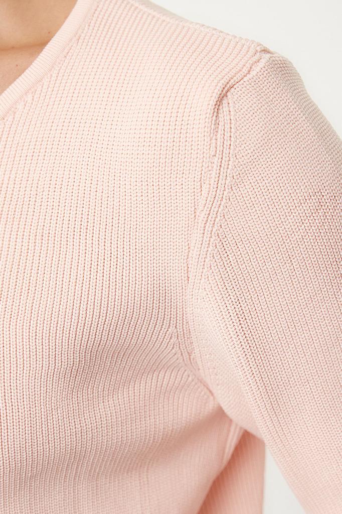 Women's Fashion Stylish Cardigan Powder Crop Ribbon Bow Detailed Knitwear Cardigan