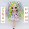 DBS Blyth Doll 1/6 Joint Body Specials 30cm Super Black Skin Colorful Hair BJD Toys Fashion Gifts