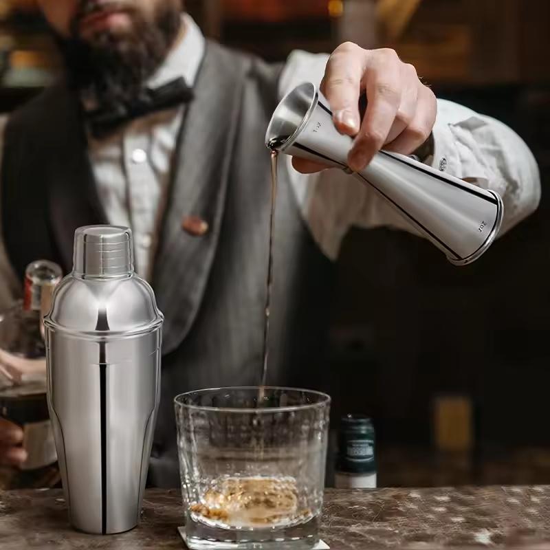 550ml Stainless Steel Cocktail Shaker Mixer Wine Martini Shaker Wine Shaker Boston Bartender Drink Bar Accessories Tools