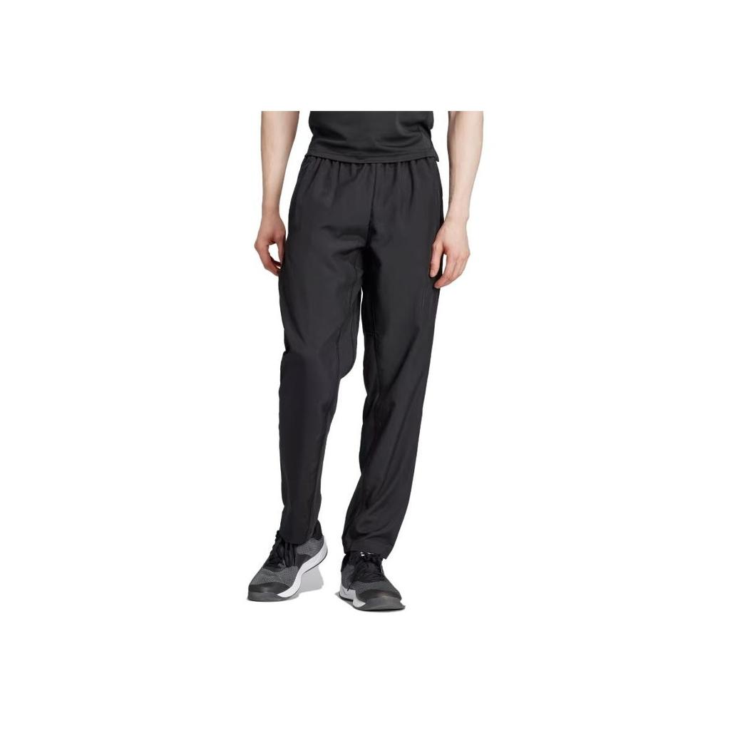 Adidas Train Essentials Seasonal Woven Training Pants Black Men Streetwear IP4472