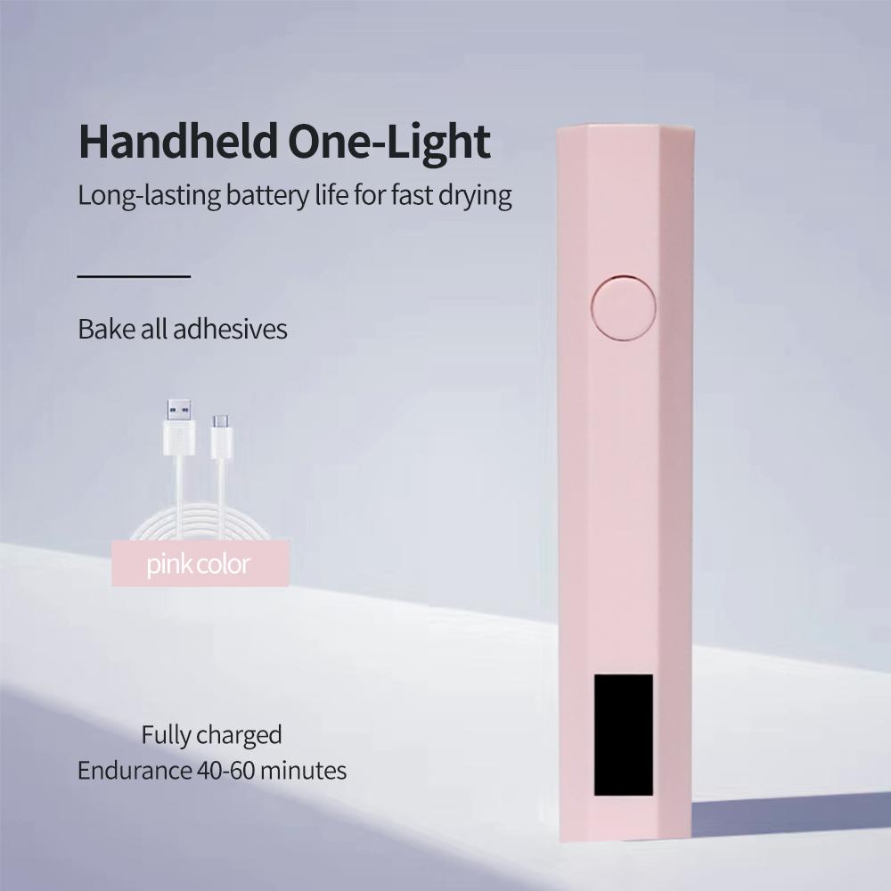 Convenient Handheld Nail Dryer Lamp UV/LED Nail Curing All Gel Polish Nail Art Tool Rechargeabl Nail Lamp