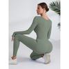 Зимний длинный цельный костюм для йоги для женщин, быстросохнущий, для бега, фитнеса, цельные штаны для йоги с длинным рукавом