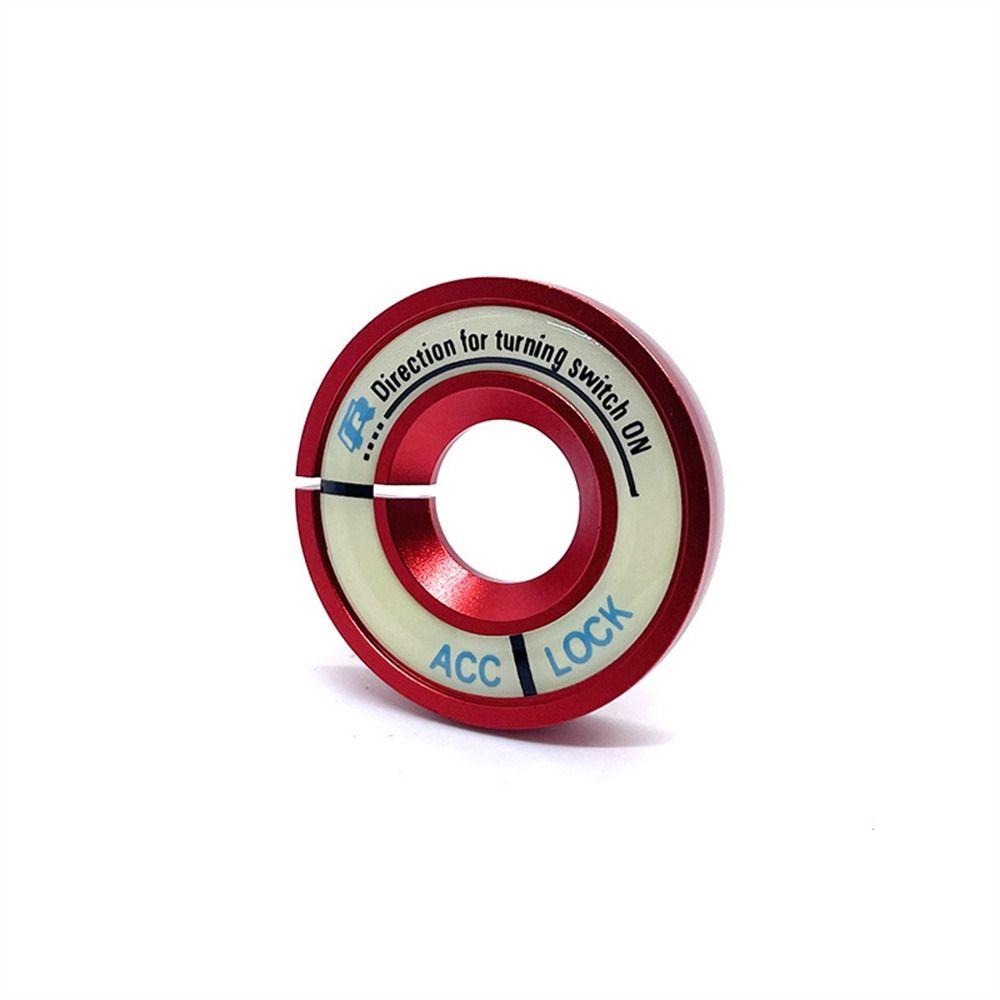 Zinc Zinc Alloy Luminous Ignition Switch Cover Ignition Key Ring Cover Car Switch Sticker Start Button Cover