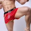 Men Color Block Summer Sports Gym Drawstring Shorts Beach Pants Swimming Trunks