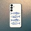 Забавный чехол для телефона с сардинами для Samsung Galaxy A13, A21s, A22, A31, A32, A52, A53, A71, A80, Мягкий черный корпус