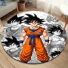Son Goku Round Area Rug Carpet Rug For Living Room Bedroom Sofa Playroom Decor Nonslip Floor Mat