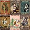 Wild Heart Gypsy Soul Retro Metal Sign, Various Life Decorative Plate, Home Bar Room Decor, Just A Girl Vintage Wall Art, ZSS105