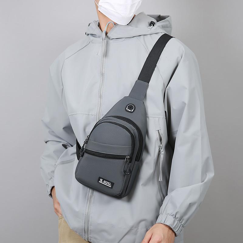 Водонепроницаемая нейлоновая нагрудная сумка - мужской рюкзак-слинг через плечо, компактная наплечная сумка-мессенджер, дорожный и походный рюкзак для активного отдыха