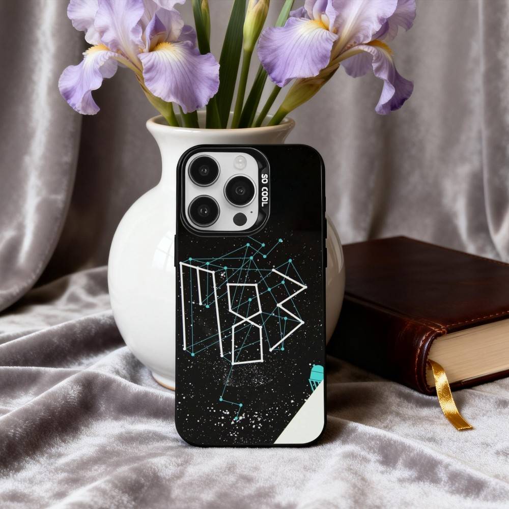 Электрический Rock M-M83 Чехол для телефона с изображением группы Для iPhone17,16,15,14,13,12,11 Plus,Pro Max Конфетный Серебряный Покрытие Внутри Чехла