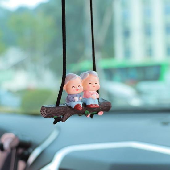 Подвесной кулон в виде кота для автомобиля, 3D-зеркало заднего вида с котом, подвесное украшение, милые аксессуары для подвесного интерьера автомобиля