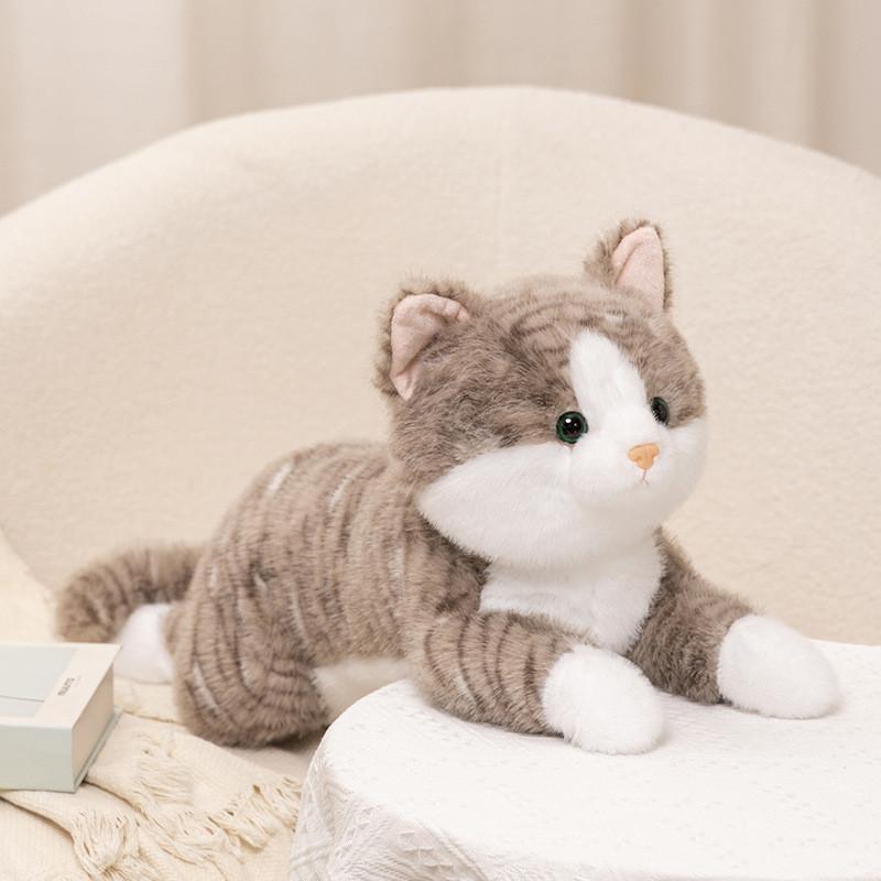 Adorable Plush Cat Toy Realistic Cute Kitten Doll For Companionship And Gifts