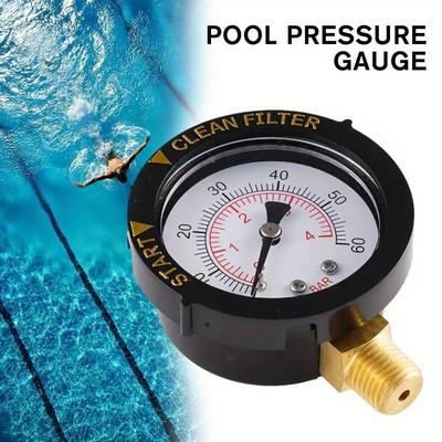 0-60 PSI Мини-манометр для бассейна СПА Фильтр Измерение давления воды 0-60PSI Манометр NPT BSP ZG Песочный цилиндр
