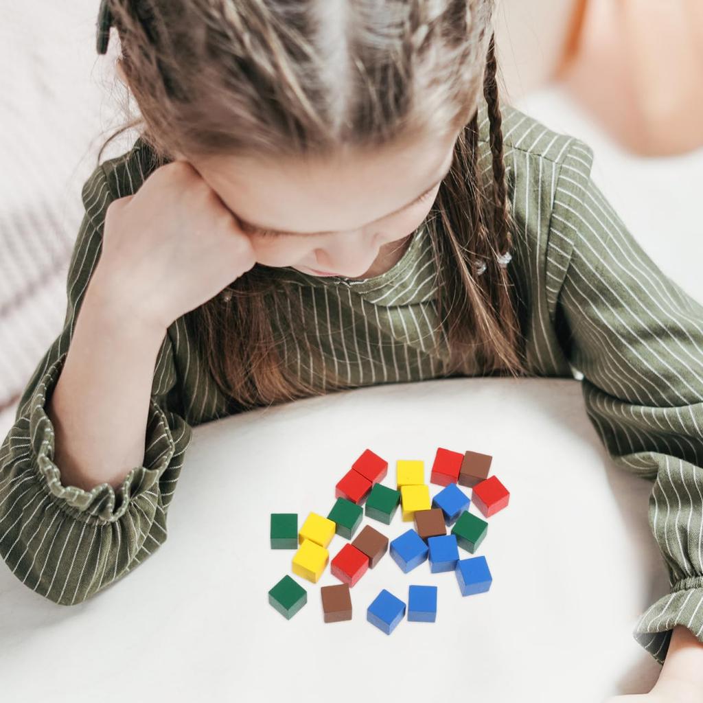 Generic Board Game Chess Pieces for Board Game Wood Chess Tabletop Tokens 100-Piece Kids, Pawns, Accessories, Markers,