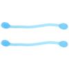 2PCS Silicone Blue Body Shaper Stretched High Elastic Yoga Pull Rope Resistance Stretch Band