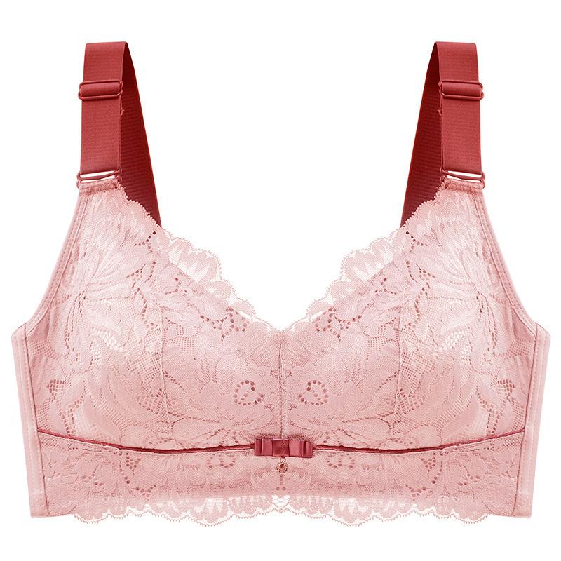 Thin E-cup Bra Women's Latex Underwear Sexy No Underwire Gathering Bra Side-folding Adjustable Bra Push Up Bra