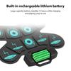 Electronic Drum Set Hand Roll Drum Set 9 Pads Dual Speaker Rechargeable Holiday Birthday Gift