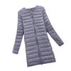 Womens Mid-Length Lightweight Down Jacket Inner Layer Slim Fit Casual Office Wear