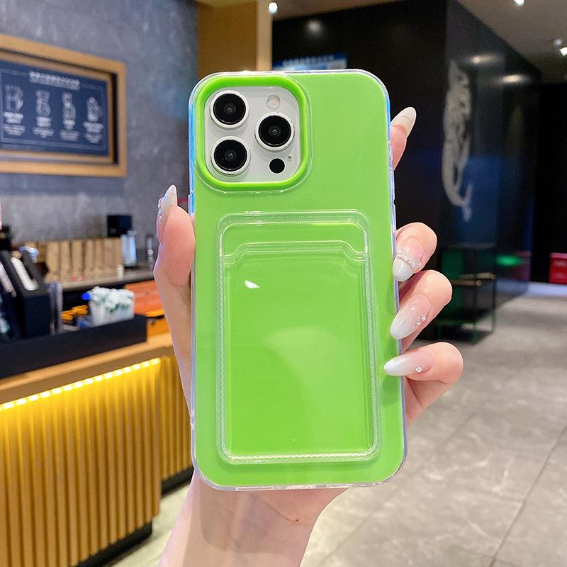 3 в 1 Упаковка для карт и фото Чехол для телефона Для For Iphone 17 Air 16 1 13 13 12 11 Pro Max Держатель-кошелек Прозрачная противоударная задняя крышка