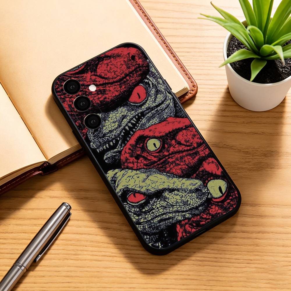 J-Jurassic D-Dinosaur World Phone Case For Samsung Galaxy A73,A72,A71,A70,A53,A52,A51,Others Soft Black Cover