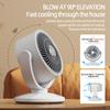 Desktop Circulating Fan Type-C Fast Charging Air Circulation Fan Mini Table Fan 3 Speed Adjustment Camping Fan Oscillating Fan
