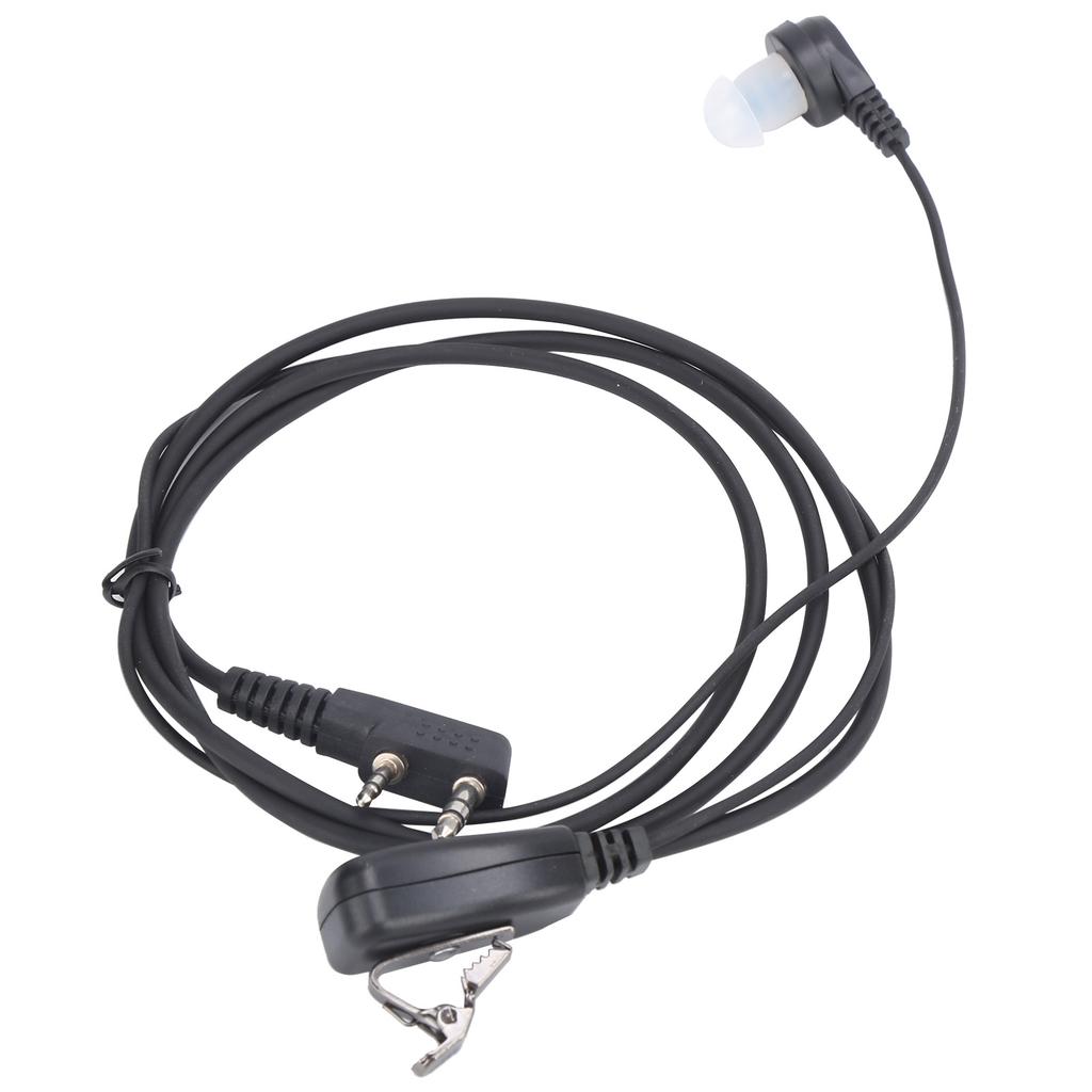 Walkie Talkie Earpiece Durable Denoise Headphone with Earplug Air Duct for Baofeng UV5R