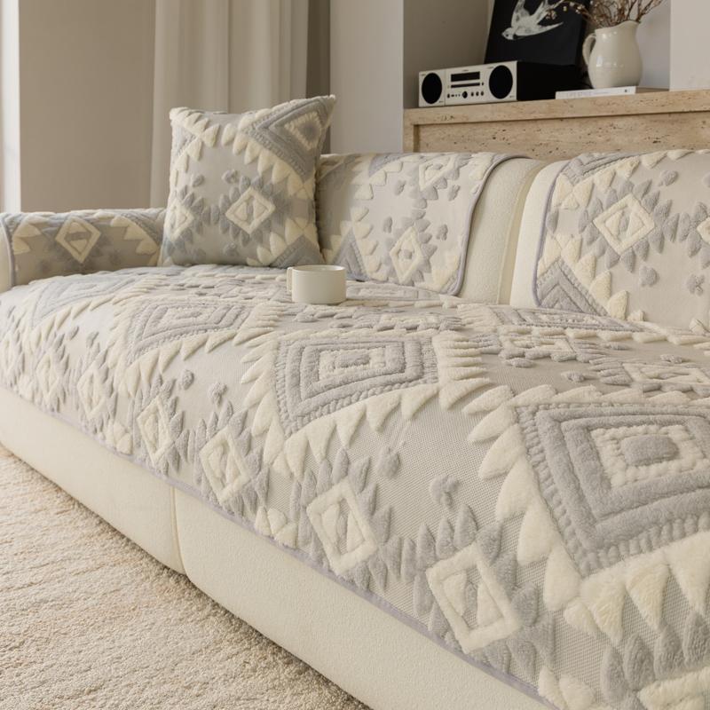 Фиксированная Противоскользящая Цельная Подушка для Дивана Мягкая и Дышащая Ткань Чехол для Дивана Осень и Зима Богемный Стиль Машинная Стирка