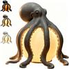 Creative Octopus Night Light, Resin Octopus Table Lamp, USB-Rechargeable Bedside Lamp, Bedroom Home Decor Light