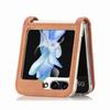 Кожаный чехол для Samsung Galaxy Z Flip 6 5 5G Flip6 Flip5 Flip4 Flip3 Flip2 Flip1 Flip 4 3 2 1 слот для карт Аксессуары Складная сумка