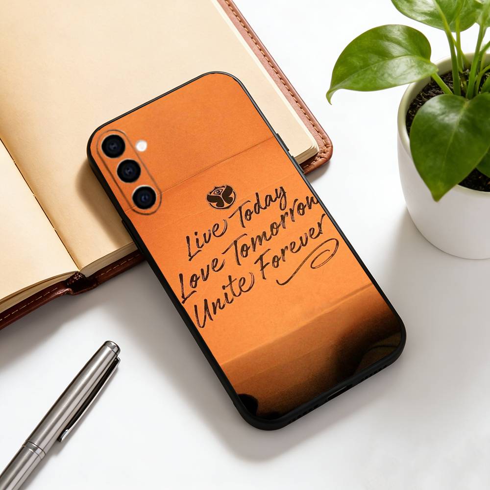 Чехол для телефона Tomorrowland для Samsung Galaxy A73, A72, A71, A70, A53, A52, A51, Другие Мягкий Черный Чехол