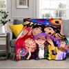 Kpop cartoon Blanket Flannel Blanket for bed, sofa, Camping, Hiking, Picnic Essentials, gift for family Fan gifts