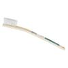 Bamboo Brush, Long Nylon Bristles, Curved Handle, No. 124, for Cleaning Kitchen, Bathroom, and Other Wet Areas