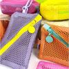 Lightweight Travel Toiletry Pockets Portable Mini Makeup Pouch Personal Mesh Zipper Bags  Women