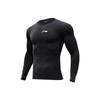 Quick-Dry Breathable Long Sleeve Basketball Shirt Men Tops Black AUDU111-2