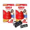 KONG 2 Classic Dog Kong Toys + 1 Puppy Guard Dog Poop Bag Set + 1 Refill, S