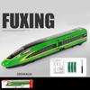 Масштаб 1/87, высокоскоростная железная дорога Fuxing, односекционная модель металлического поезда, игрушечная машина с откатным механизмом со звуком и светом для детей, коллекция для малышей