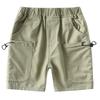Boys' Pure Color Fifth Pants Children's Clothing Summer Kids Bermuda Shorts Baby Boys' Large Pocket Low Waist Washed Shorts