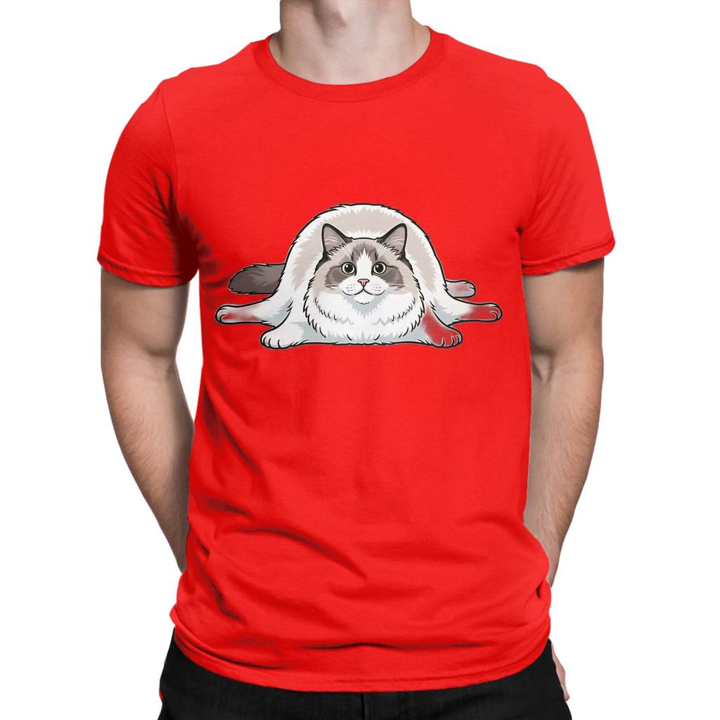 Ragdoll Boneless Sit Design Funny 100 Cotton TShirt Ragdoll Tops Tees For Unisex