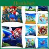 Игровой наволочка на молнии Super Mario 177 дюймов Чехол для подушки Яркий узор Декор для дома