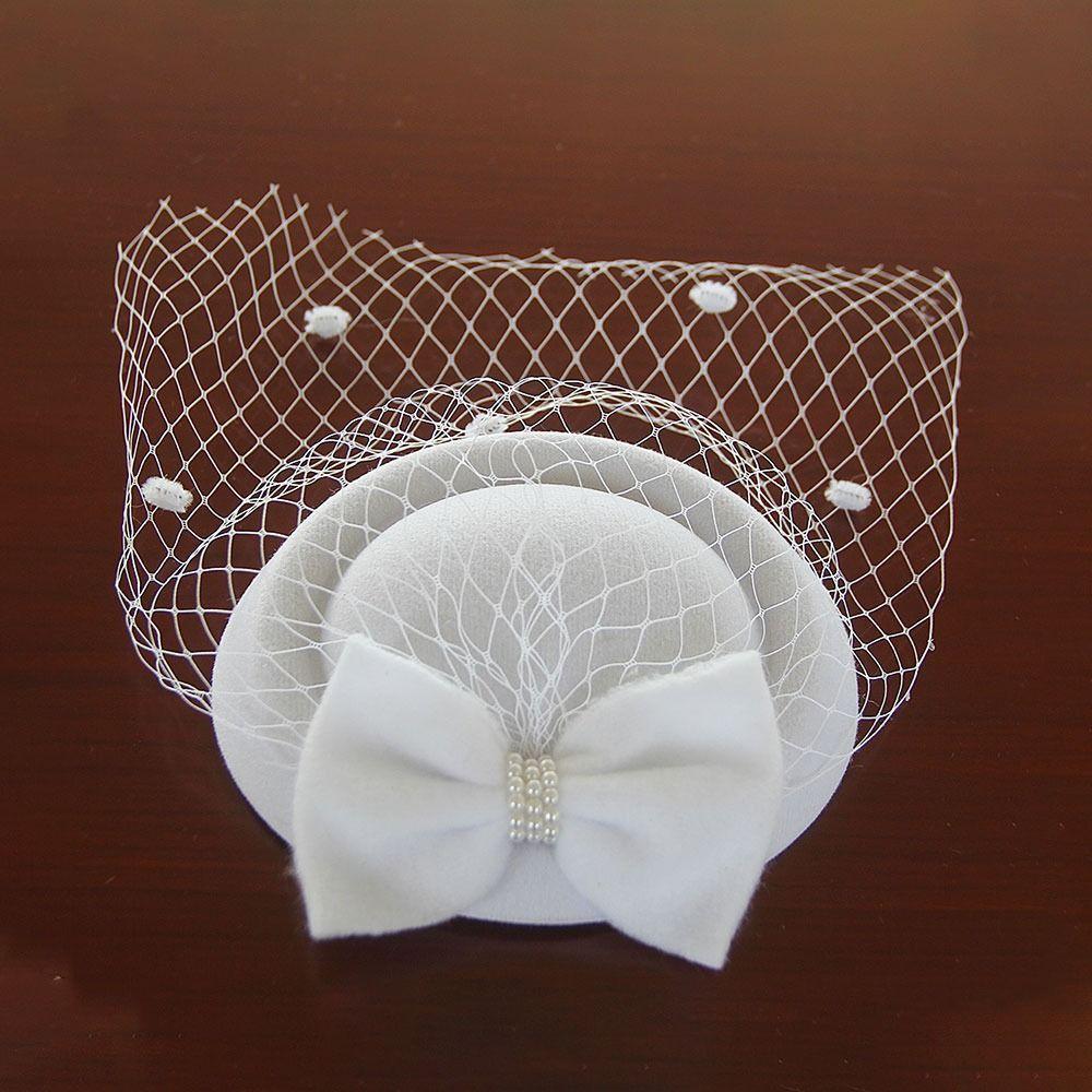 Аксессуары для волос Шляпки-фасинаторы Заколка для волос Головной убор Мода Бант Сетка Повязка на голову Женщины Девушки