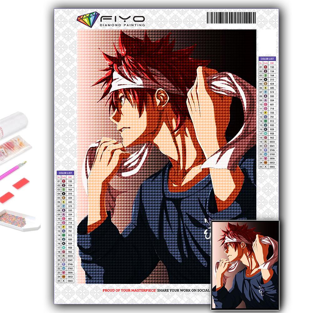 5D DIY Алмазная картина вышивка крестом аниме Shokugeki no Soma Алмазная вышивка мозаика настенное искусство украшение дома