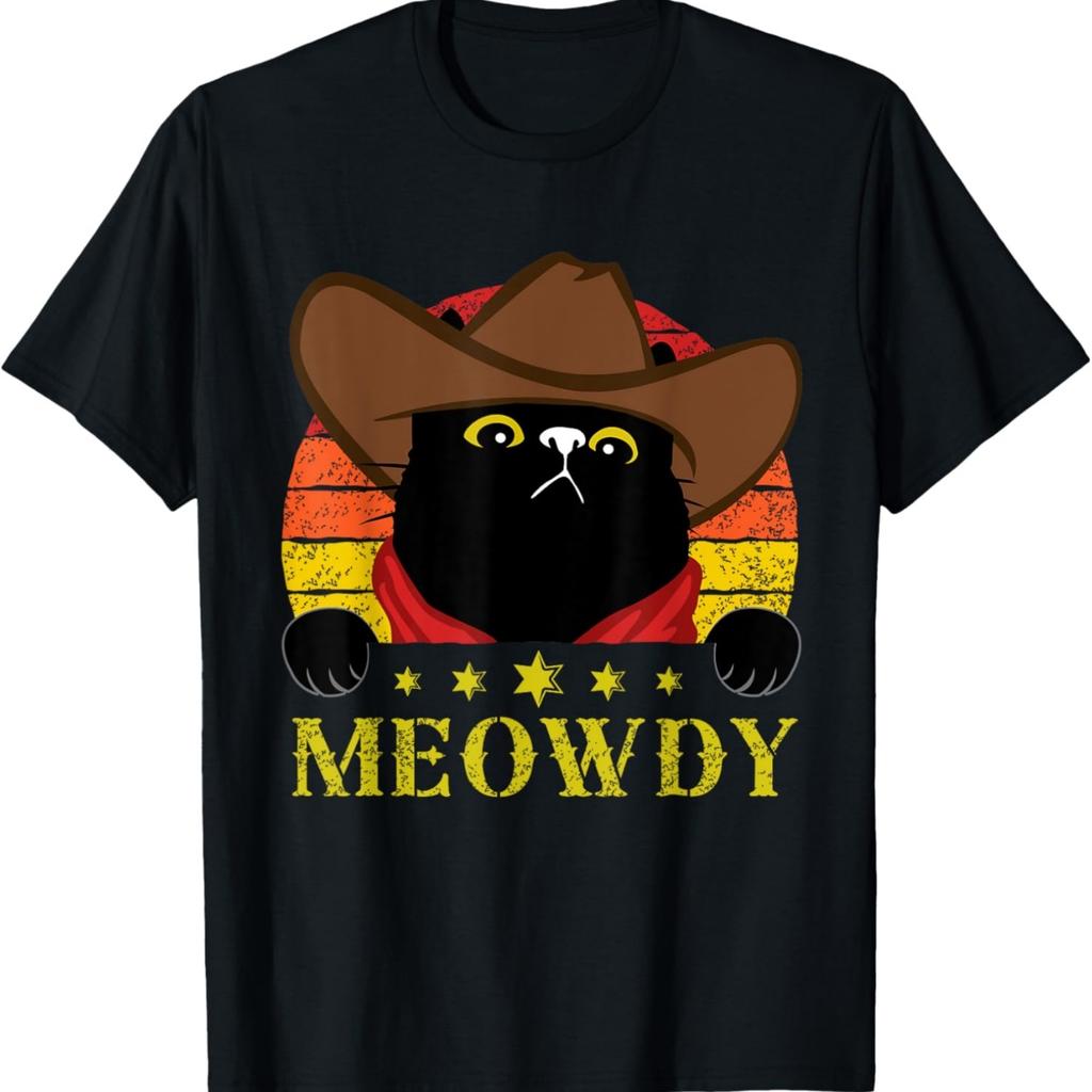 Meowdy - Funny Texas Cat Meme, cute cat cowboy T-Shirt96