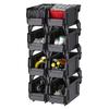 Plastic Stackable Storage Bins, 27.6 X 14 X 13 Cm (8 Pack), Plastic Containers for Organizing and Storage Bins for Closet, Garage, Small Parts