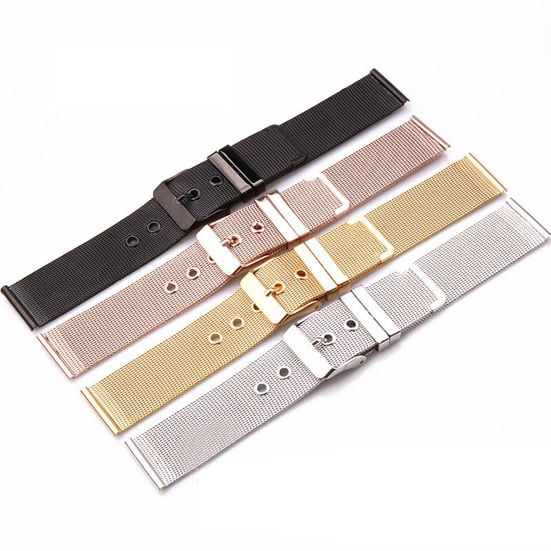 14/16/18/20/22/24mm Adjustable Writst Watch Band Watch Srtap Stainless Steel Watch Belt Durable