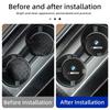 New Car Carbon Leathe Coasters Pads  Centre Console Cup Non-Slip Mats For BMW PerCar Carbon Leathe Coasters Pads  Centre Co