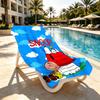 Snoopy Print Beach Towel Design, Soft, Lightweight. for Home Bathroom, Spa, Pool, Yoga, Surfing, Camping, Gift for Family, Friend