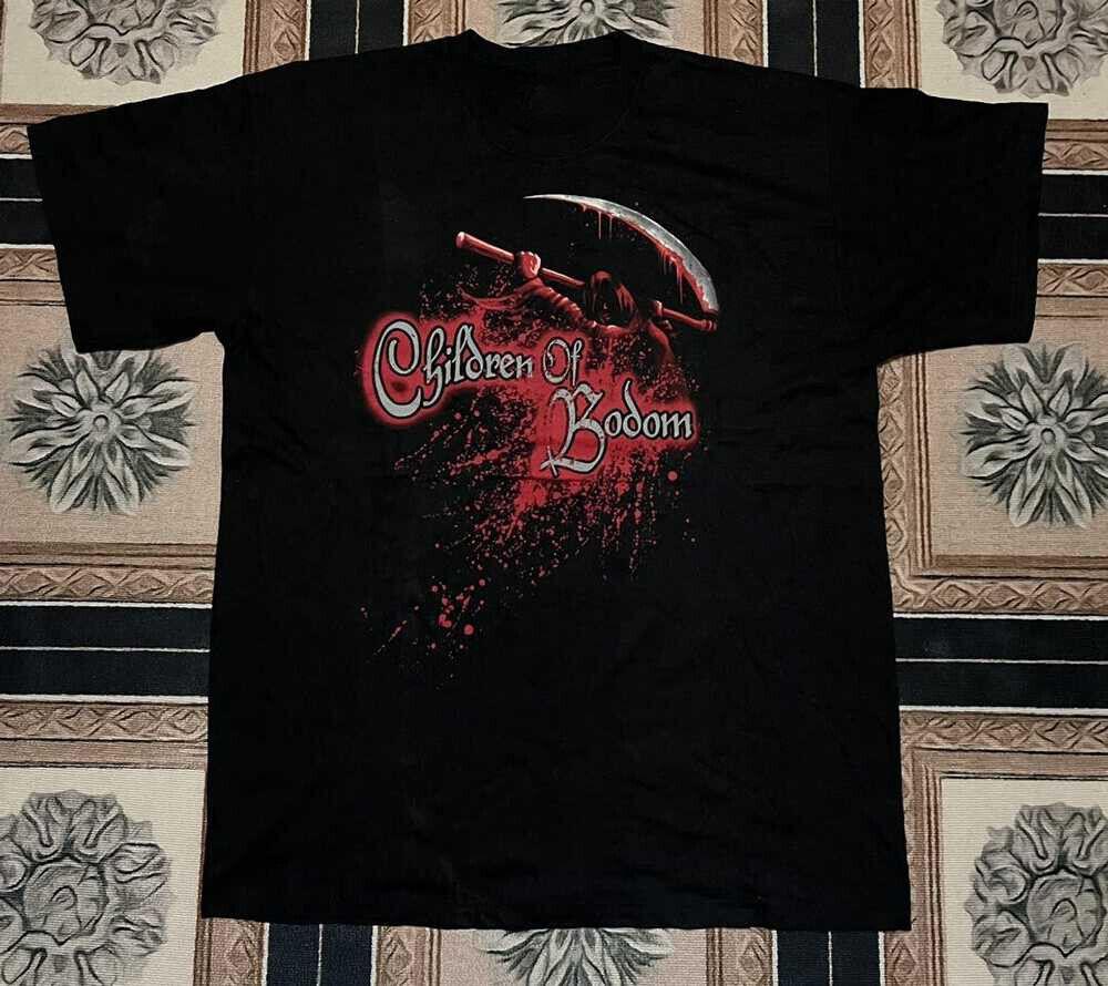 Футболка с логотипом группы Children Of Bodom, унисекс, хлопковая, все размеры S -5XL BO214, унисекс футболка