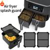 Air Fryer Splash Guard for Ninja Air Fryer AF400 AF451 DZ401 Models Reusable Silicone Air Fryer Splash Pad Kitchen Accessories